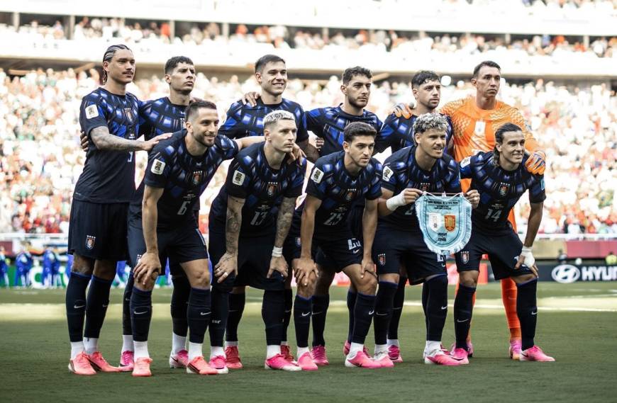 La selección de Uruguay que disputó la Copa del Mundo 2026, eliminada en fase de grupos (foto: www.auf.org.uy)